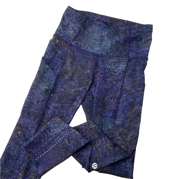 Lululemon RARE Fast Free Tight II 25" Nulux Polar Lights Blue Multi Celestial 6 - Picture 8 of 12